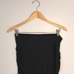 All black maxi skirt